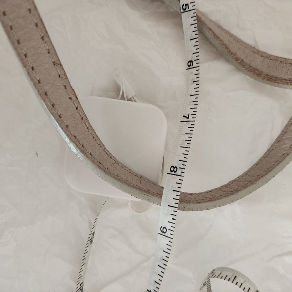 Jimmy Choo Cream Shoulder Bag Grey Gray Handle Purse Designer Leather Fashion - Picture 11 of 11